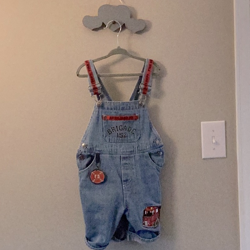 3T Little Rebels Toddler 🚒  Fireman Overalls